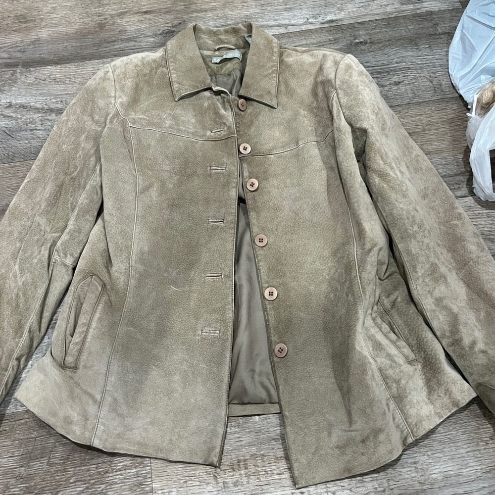 Kate hill medium leather Elegant Tan Women's‎ Jacket